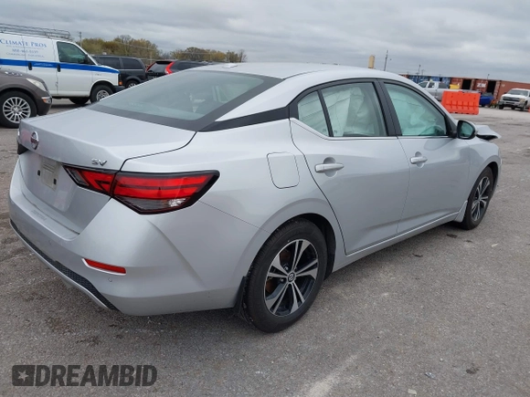 2022 Nissan Sentra SV with VIN 3N1AB8CV2NY295008, listed as a IAAI auction lot 40851544 with 60,991 mi miles and . Bid and sale history available at DreamBid. Image 4.