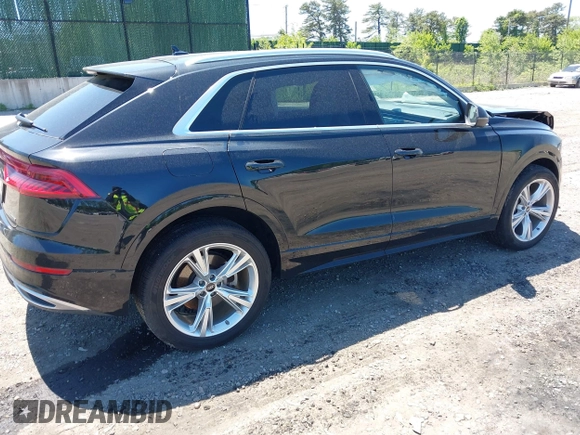2022 Audi Q8 Premium with VIN WA1AVBF13ND024823, listed as a IAAI auction lot 42263184 with 38,245 mi miles and . Bid and sale history available at DreamBid. Image 4.