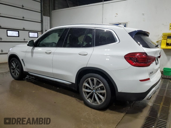 2019 BMW X3 xDrive30i with VIN 5UXTR9C59KLP97427, listed as a Copart auction lot 49722595 with 0 mi miles and Salvage Title. Bid and sale history available at carsss.com. Image 2.