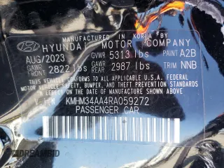 2024 Hyundai Ioniq 6 SEL z VIN KMHM34AA4RA059272, wystawiony jako Copart lot #50676784 z przebiegiem 6224 mil mil oraz Szkoda całkowita • Salvage title. Historia ofert i sprzedaży dostępna na DreamBid. Obrazek 14.
