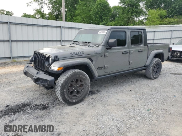 2022 Jeep Gladiator Sport S z VIN 1C6HJTAG3NL119428, wystawiony jako Copart lot #53610085 z przebiegiem 39 974 mil mil oraz Szkoda całkowita • Salvage title. Historia ofert i sprzedaży dostępna na DreamBid. Obrazek 1.