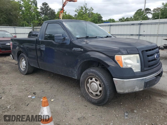 2010 Ford F-150 XL with VIN 1FTMF1CW1AKC09582, listed as a Copart auction lot 54296315 with 127,439 mi miles and Salvage title. Bid and sale history available at DreamBid. Image 4.
