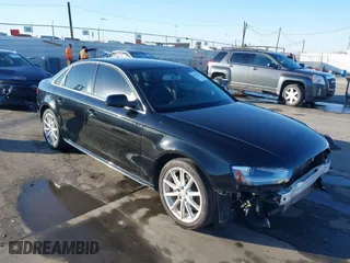 2016 Audi A4 Premium with VIN WAUAFAFL0GN008491, listed as a IAAI auction lot 41323195 with 90,777 mi miles. Bid and sale history available at carsss.com. Image 1.