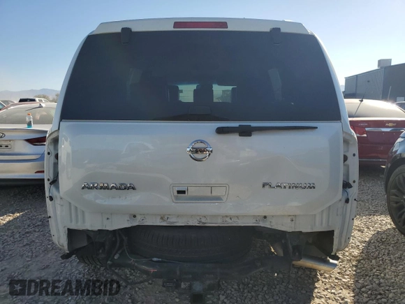 2015 Nissan Armada Platinum z VIN 5N1AA0NCXFN616784, wystawiony jako Copart lot #73331944 z przebiegiem 187 771 mil mil oraz Szkoda całkowita • Salvage title. Historia ofert i sprzedaży dostępna na DreamBid. Obrazek 6.