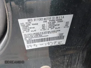 2002 Ford Excursion Limited с VIN 1FMNU43S42ED22009, выставлен на аукционе IAAI как лот 42850001 с пробегом 132 395 миль миль и . История ставок и продаж доступна на DreamBid. Изображение 9.