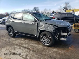 2023 Jeep Compass Limited with VIN 3C4NJDCN3PT505450, listed as a Copart auction lot 45548735 with 18,326 mi miles and Salvage Title. Bid and sale history available at DreamBid. Image 4.