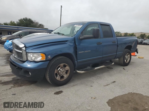 2005 Dodge Ram 2500 SLT with VIN 3D7KR28C05G851880, listed as a Copart auction lot 70199084 with 260,073 mi miles and Salvage Title. Bid and sale history available at carsss.com. Image 1.