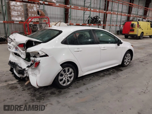2020 Toyota Corolla LE with VIN 5YFEPRAE3LP047159, listed as a IAAI auction lot 41925345 with 57,505 mi miles. Bid and sale history available at carsss.com. Image 4.