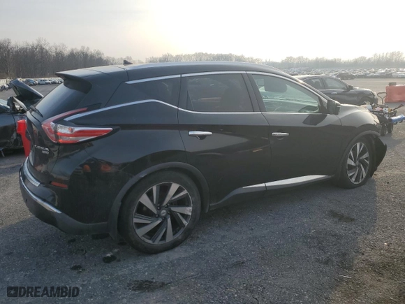 2015 Nissan Murano Platinum with VIN 5N1AZ2MH9FN202168, listed as a Copart auction lot 86910394 with 183,821 mi miles and Salvage Title. Bid and sale history available at carsss.com. Image 3.