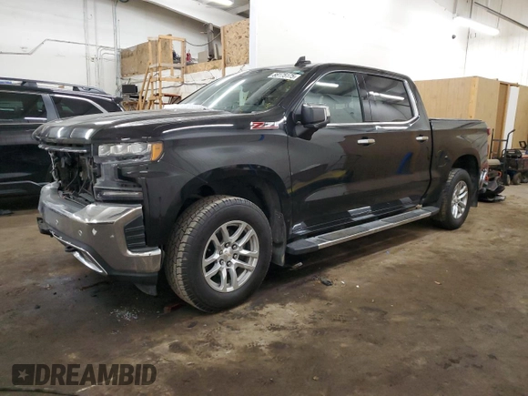 2021 Chevrolet Silverado 1500 LTZ with VIN 1GCUYGEDXMZ138578, listed as a Copart auction lot 88175175 with 134,055 mi miles and Salvage Title. Bid and sale history available at DreamBid. Image 1.