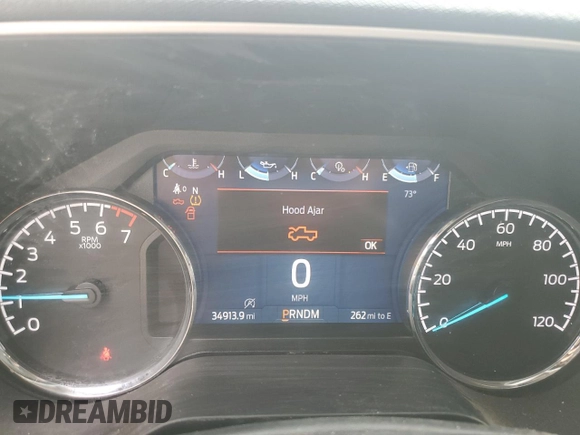 2021 Ford F-150 XL with VIN 1FTFX1E82MKE64671, listed as a Copart auction lot 51819705 with 34,913 mi miles and Salvage title. Bid and sale history available at DreamBid. Image 9.