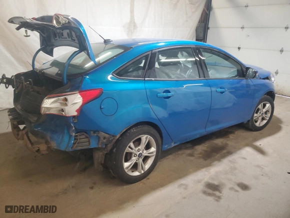 2014 Ford Focus SE with VIN 1FADP3F26EL156210, listed as a Copart auction lot 50603195 with 0 mi miles and Salvage Title. Bid and sale history available at carsss.com. Image 3.