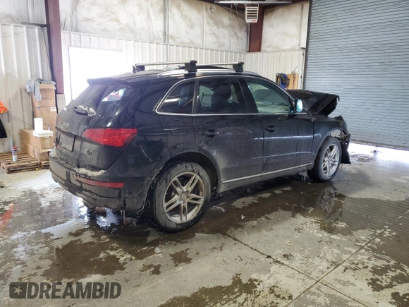 2014 Audi Q5 Premium Plus with VIN WA1LFAFP6EA098307, listed as a Copart auction lot 45463905 with Not provided miles and Salvage title. Bid and sale history available at DreamBid. Image 3.
