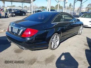 2011 Mercedes-Benz CL-Class CL 63 AMG with VIN WDDEJ7EBXBA027506, listed as a IAAI auction lot 41302526 with 104,207 mi miles. Bid and sale history available at carsss.com. Image 4.