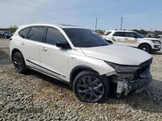 2023 Acura MDX w/A-Spec Package with VIN 5J8YE1H09PL011250, listed as a Copart auction lot 50693535 with 51,523 mi miles and Salvage title. Bid and sale history available at DreamBid. Image 4.