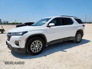2023 Chevrolet Traverse LT Cloth z VIN 1GNERGKW8PJ332415, wystawiony jako Copart lot #60128895 z przebiegiem 33 740 mil mil oraz Szkoda całkowita • Salvage title. Historia ofert i sprzedaży dostępna na DreamBid. Obrazek 1.
