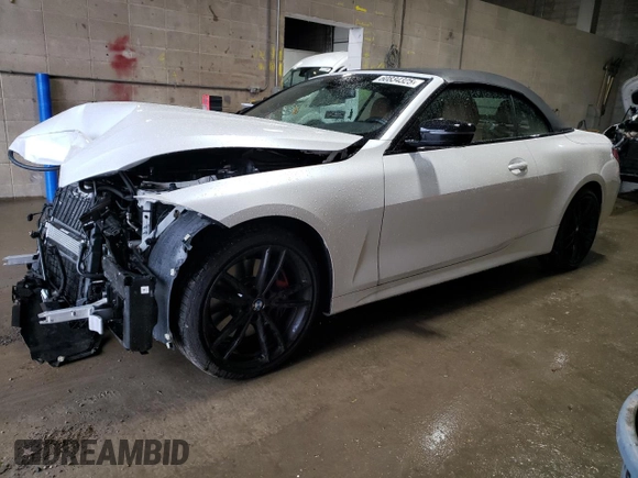 2023 BMW 4 Series 430i xDrive с VIN WBA43AT06PCM39686, выставлен на аукционе Copart как лот 60834325 с пробегом 17 728 миль миль и Списание • Salvage title. История ставок и продаж доступна на DreamBid. Изображение 1.
