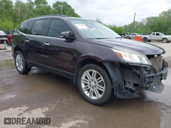 2015 Chevrolet Traverse LT with VIN 1GNKVGKD2FJ201718, listed as a IAAI auction lot 42138988 with 176,586 mi miles and . Bid and sale history available at DreamBid. Image 1.