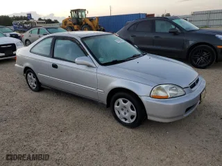 1998 Honda Civic EX with VIN 1HGEJ8148WL016927, listed as a Copart auction lot 74152574 with 130,667 mi miles and Salvage Title. Bid and sale history available at carsss.com. Image 4.