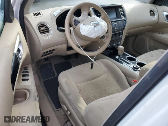 2015 Nissan Pathfinder S z VIN 5N1AR2MM8FC682891, wystawiony jako Copart lot #59509385 z przebiegiem Nie podano mil oraz Nie do naprawy • Non repairable. Historia ofert i sprzedaży dostępna na DreamBid. Obrazek 8.