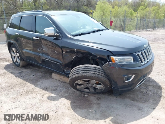 2016 Jeep Grand Cherokee Overland with VIN 1C4RJFCG5GC343752, listed as a IAAI auction lot 42138080 with 86,777 mi miles and . Bid and sale history available at DreamBid. Image 1.