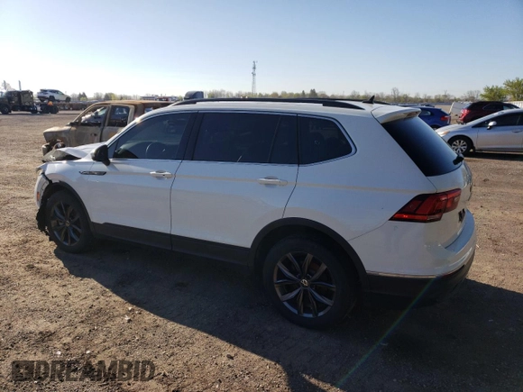 2022 Volkswagen Tiguan SE with VIN 3VV2B7AX9NM127634, listed as a Copart auction lot 55668325 with 47,734 mi miles and Salvage title. Bid and sale history available at DreamBid. Image 2.