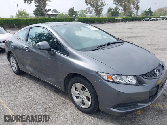 2013 Honda Civic Cpe LX with VIN 2HGFG3B58DH521213, listed as a IAAI auction lot 42042878 with 46,865 mi miles. Bid and sale history available at carsss.com. Image 1.
