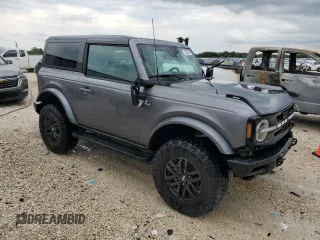 2023 Ford Bronco with VIN 1FMDE5CH0PLA84438, listed as a Copart auction lot 71636534 with 13,304 mi miles and Salvage Title. Bid and sale history available at carsss.com. Image 4.