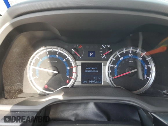 2019 Toyota 4Runner SR5 с VIN JTEBU5JR9K5702911, выставлен на аукционе Copart как лот 54727035 с пробегом 93 972 миль миль и Чистый • Clean title. История ставок и продаж доступна на DreamBid. Изображение 9.