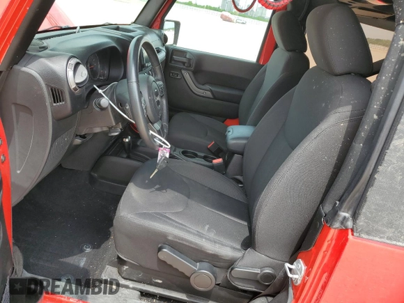 2017 Jeep Wrangler Sport с VIN 1C4AJWAG0HL664146, выставлен на аукционе Copart как лот 54006985 с пробегом 38 008 миль миль и Списание • Salvage title. История ставок и продаж доступна на DreamBid. Изображение 7.