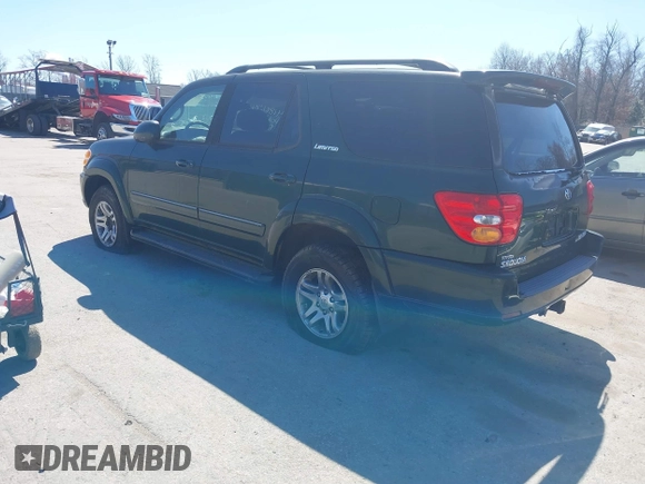2003 Toyota Sequoia Limited with VIN 5TDBT48A23S173489, listed as a IAAI auction lot 41866742 with 185,706 mi miles and . Bid and sale history available at DreamBid. Image 3.