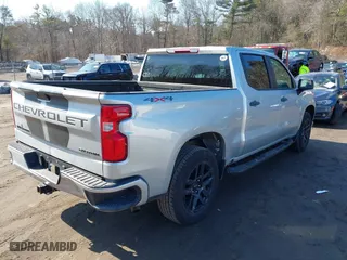 2021 Chevrolet Silverado 1500 Custom with VIN 1GCPYBEK6MZ297547, listed as a IAAI auction lot 41651824 with 107,804 mi miles. Bid and sale history available at carsss.com. Image 4.