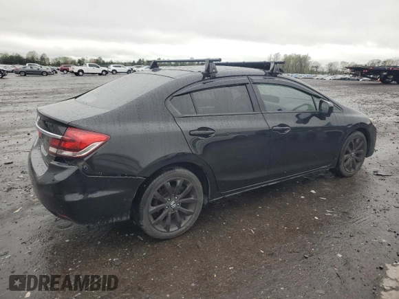 2014 Honda Civic EX-L with VIN 2HGFB2F98EH544403, listed as a Copart auction lot 51933625 with 168,926 mi miles and Salvage Title. Bid and sale history available at DreamBid. Image 3.