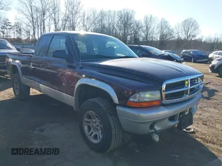2004 Dodge Dakota SLT with VIN 1D7HG42N34S571352, listed as a IAAI auction lot 41406195 with 206,694 mi miles. Bid and sale history available at carsss.com. Image 1.