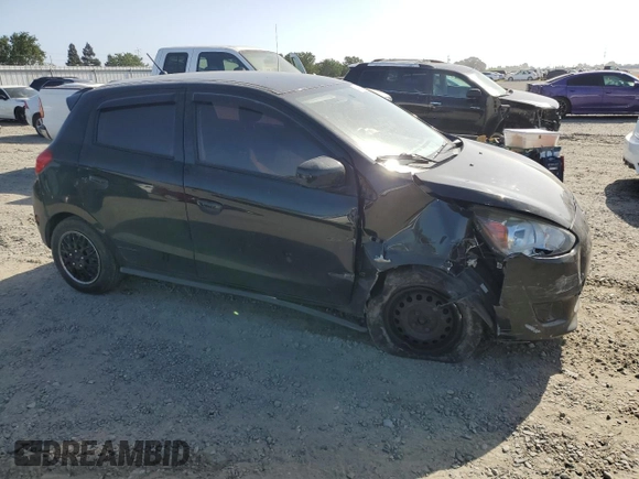 2015 Mitsubishi Mirage DE with VIN ML32A3HJ3FH058850, listed as a Copart auction lot 54330405 with 150,901 mi miles and Salvage title. Bid and sale history available at DreamBid. Image 4.