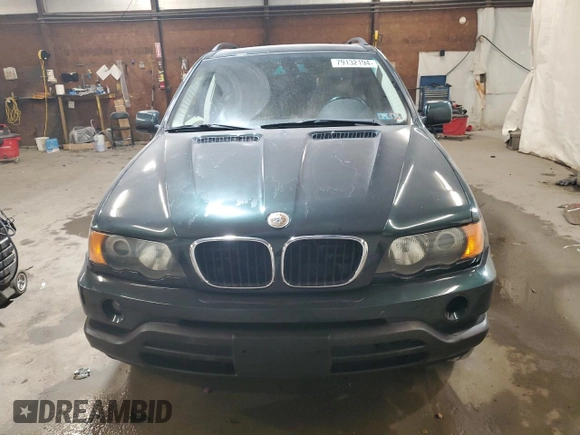 2002 BMW X5 3.0i with VIN 5UXFA53512LP32083, listed as a Copart auction lot 79132194 with 154,747 mi miles and Clean Title. Bid and sale history available at carsss.com. Image 5.