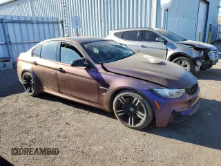 2016 BMW M3 with VIN WBS8M9C57G5D30780, listed as a Copart auction lot 49214095 with Not provided miles and Non repairable. Bid and sale history available at DreamBid. Image 4.