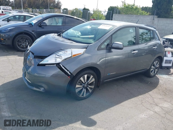 2017 Nissan LEAF S with VIN 1N4BZ0CP1HC302579, listed as a IAAI auction lot 41920542 with 37,462 mi miles. Bid and sale history available at carsss.com. Image 19.