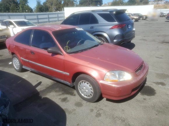 1996 Honda Civic DX with VIN 1HGEJ6225TL048330, listed as a Copart auction lot 69055394 with 184,813 mi miles and Salvage Title. Bid and sale history available at carsss.com. Image 4.