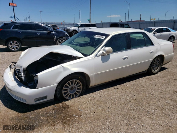 2005 Cadillac DeVille DHS with VIN 1G6KE57YX5U180240, listed as a Copart auction lot 59860054 with 0 mi miles and Salvage Title. Bid and sale history available at carsss.com. Image 1.
