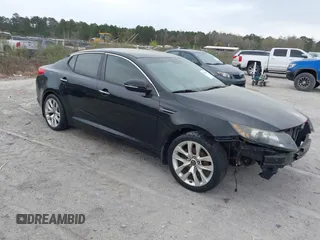 2013 Kia Optima EX with VIN 5XXGN4A78DG216475, listed as a IAAI auction lot 41878692 with 130,986 mi miles. Bid and sale history available at carsss.com. Image 1.