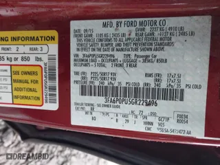 2016 Ford Fusion Energi SE Luxury with VIN 3FA6P0PU5GR229496, listed as a IAAI auction lot 41228921 with 86,393 mi miles. Bid and sale history available at carsss.com. Image 9.