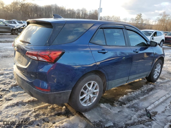 2022 Chevrolet Equinox LS with VIN 3GNAXSEVXNS237361, listed as a Copart auction lot 45090815 with 51,762 mi miles and Salvage Title. Bid and sale history available at carsss.com. Image 3.