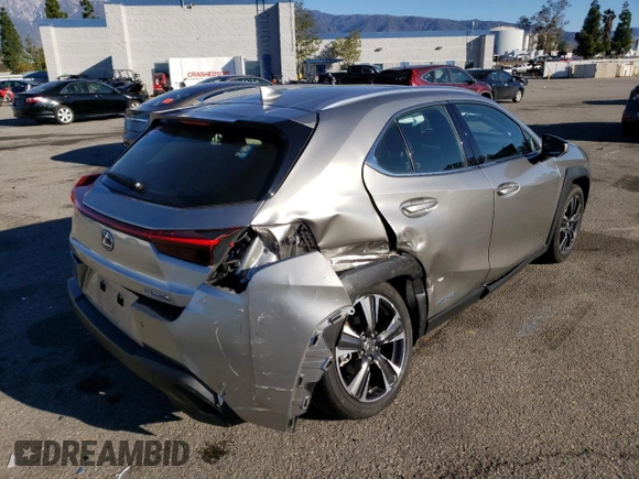 2020 Lexus UX with VIN JTHP9JBH4L2021390, listed as a Copart auction lot 40496333 with 20,694 mi miles. Bid and sale history available at carsss.com. Image 3.