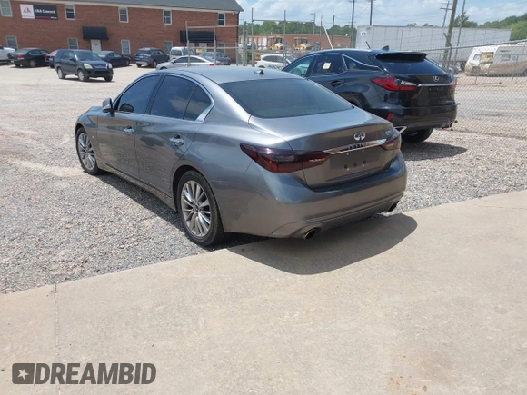 2019 Infiniti Q50 Luxe z VIN JN1EV7APXKM519048, wystawiony jako IAAI lot #42767526 z przebiegiem 99 705 mil mil oraz . Historia ofert i sprzedaży dostępna na DreamBid. Obrazek 3.