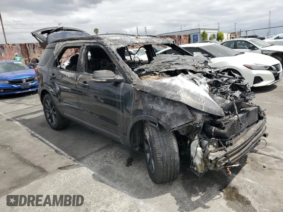 2017 Ford Explorer XLT with VIN 1FM5K7DH4HGD12698, listed as a Copart auction lot 53194675 with Not Provided miles and Salvage Title. Bid and sale history available at carsss.com. Image 4.