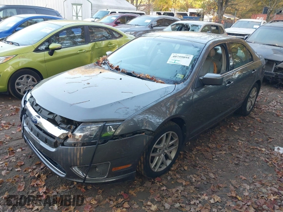 2011 Ford Fusion SEL with VIN 3FAHP0CG3BR109214, listed as a IAAI auction lot 40759895 with 160,343 mi miles. Bid and sale history available at carsss.com. Image 2.