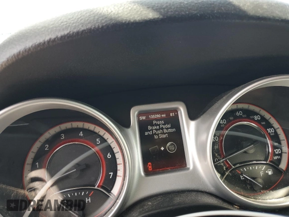 2014 Dodge Journey SXT with VIN 3C4PDCBG8ET140984, listed as a Copart auction lot 54408445 with 135,290 mi miles and Salvage Title. Bid and sale history available at DreamBid. Image 9.