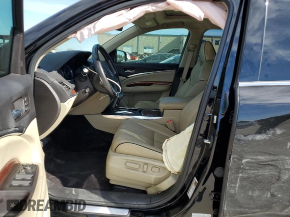 2017 Acura MDX w/Advance Pkg with VIN 5FRYD4H82HB009125, listed as a Copart auction lot 82146864 with 47,021 mi miles and Salvage Title. Bid and sale history available at carsss.com. Image 7.