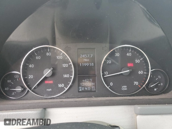 2006 Mercedes-Benz C 230 Sport with VIN WDBRF52H76F745502, listed as a Copart auction lot 46003175 with 119,918 mi miles and Clean title. Bid and sale history available at DreamBid. Image 9.